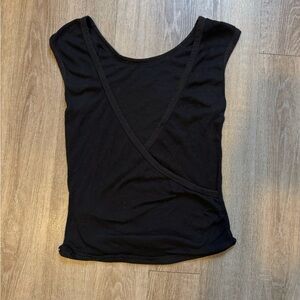 Free people intimately black wrap top